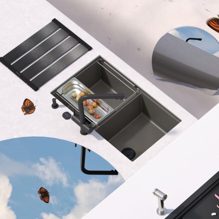 Kuchyňská baterie Schock Vitus.120 Nerez