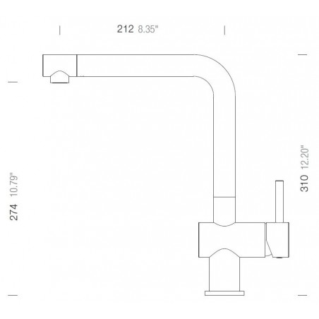 Kuchyňská baterie Schock Epos Puro, beztlaková