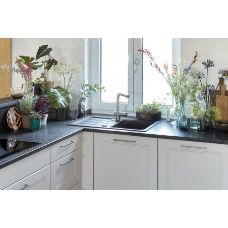 Kuchyňský dřez Schock Formhaus D-100S Nero, spodní montáž