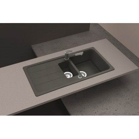 Kuchyňský dřez Schock Formhaus D-150L Onyx, spodní montáž