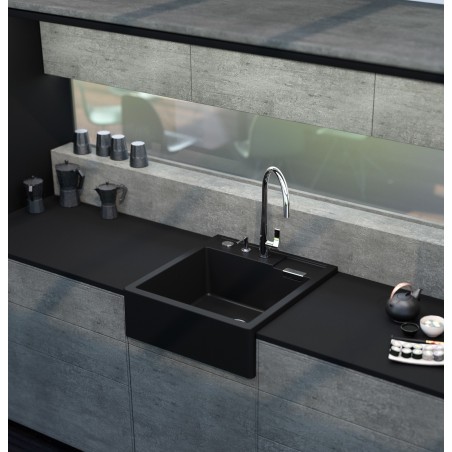 Kuchyňský dřez Schock Kallio M-100 Night, horní montáž