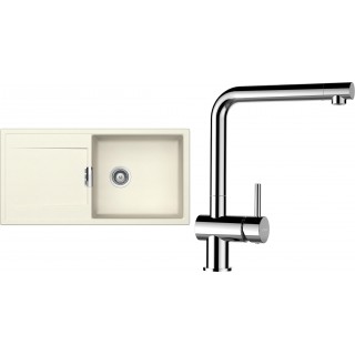 Set Schock S8-12 (dřez Mono D-100L Magnolia + baterie Epos Chrom)