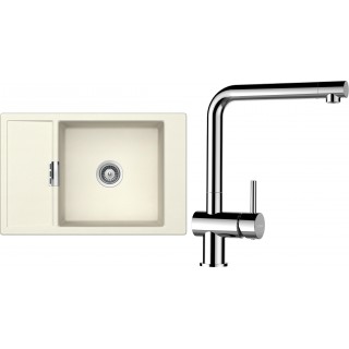 Set Schock S4-12 (dřez Mono D-100XS Magnolia + baterie Epos Chrom)