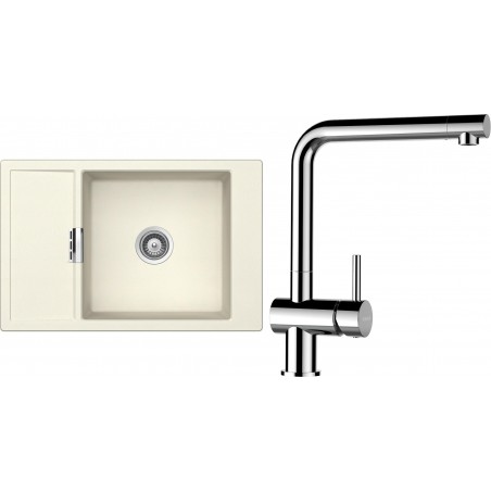 Set Schock S5-8 (dřez Mono D-100XS Magnolia + baterie Epos Chrom)