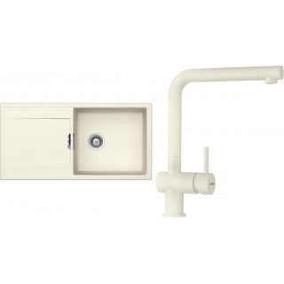 Set Schock S8-1 (dřez Mono D-100L Magnolia + baterie Epos Magnolia)