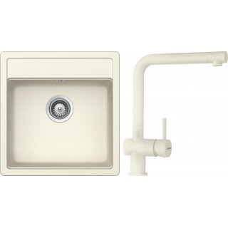 Set Schock S10-1 (dřez Mono N-100S Magnolia + baterie Epos Magnolia)