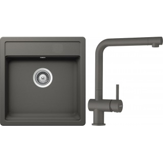 Set Schock S11-1 (dřez Mono N-100S Silverstone + baterie Epos Silverstone)