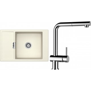 Set Schock S4-13 (dřez Mono D-100XS Magnolia + baterie Epos.120 Chrom)