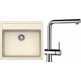 Set Schock S9-13 (dřez Mono N-100 Magnolia + baterie Epos.120 Chrom)