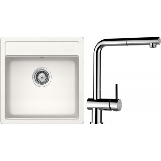 Set Schock S11-9 (dřez Mono N-100S Polaris + baterie Epos.120 Chrom)