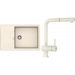 Set Schock S17-2 (dřez Tia D-100LS Magnolia + baterie Epos.120 Magnolia)