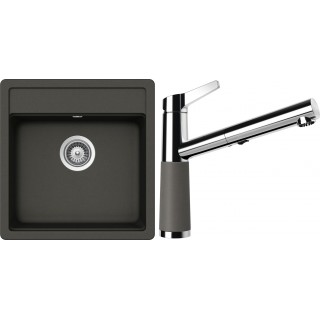 Set Schock S20-7 (dřez Nemo N-100S Asphalt + baterie SC-510.120 Asphalt)