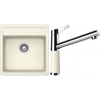 Set Schock S10-4 (dřez Mono N-100S Magnolia + baterie SC-510 Magnolia)