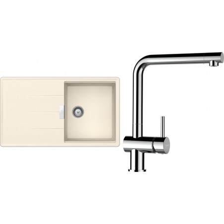 Set Schock S13-8 (dřez Tia D-100 Magnolia + baterie Epos Chrom)