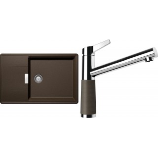 Set Schock S14-4 (dřez Tia D-100LS Bronze + baterie SC-510 Bronze)