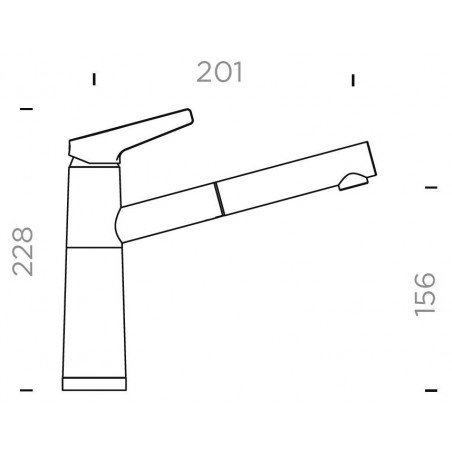 Kuchyňská baterie Schock SC-510.120 NT Puro, beztlaková