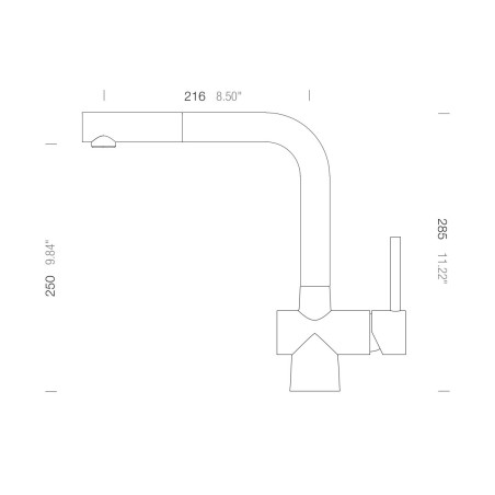 Kuchyňská baterie Schock Laios.120 Copper brushed