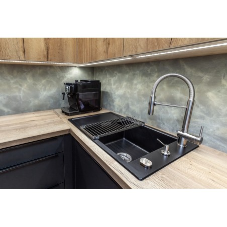 Kuchyňský dřez Schock Mono D-100XS Stone + krájecí deska, horní montáž