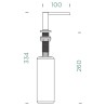 Dávkovač saponátu Schock Samo L Copper brushed, 500 ml Dávkovač saponátu Schock Samo L Copper brushed, 500 ml