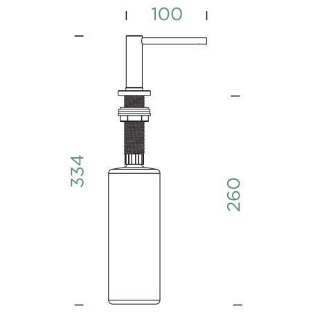 Dávkovač saponátu Schock Samo L White Gold, 500 ml Dávkovač saponátu Schock Samo L White Gold, 500 ml