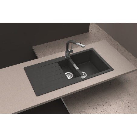 Kuchyňský dřez Schock Signus D-150 Silverstone, horní montáž