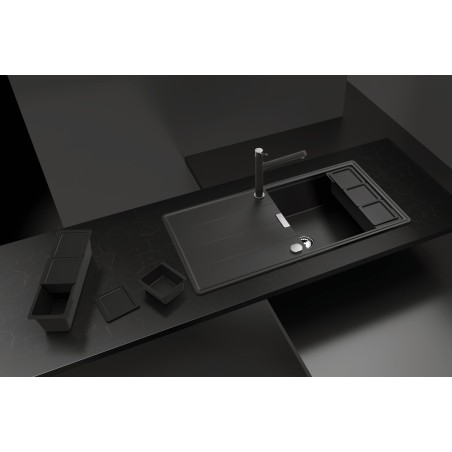 Kuchyňský dřez Schock Tia D-100L Magma, horní montáž