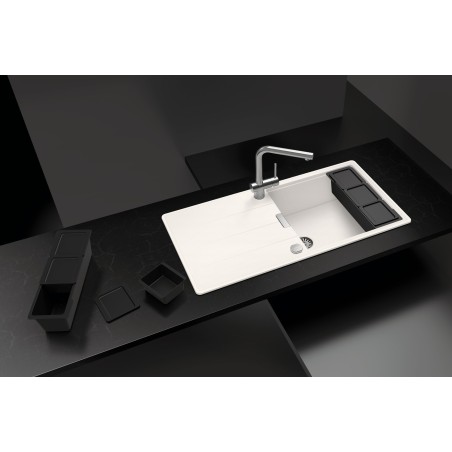 Kuchyňský dřez Schock Tia D-100L Magma, horní montáž