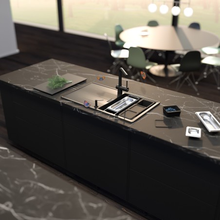 Kuchyňský dřez Schock Tia D-100L Magma, horní montáž