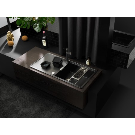 Kuchyňský dřez Schock Tia D-100L Puro, horní montáž