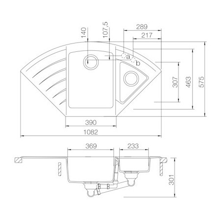 Kuchyňský dřez Schock Lotus C-150 Silverstone, spodní montáž