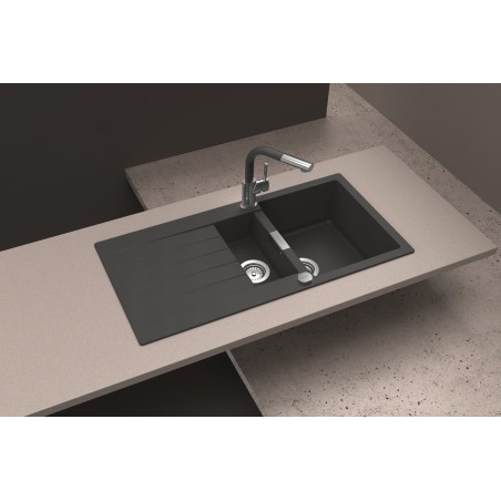 Kuchyňský dřez Schock Signus D-150 Silverstone, spodní montáž