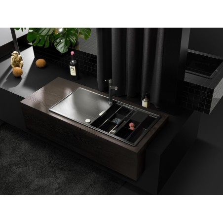 Kuchyňský dřez Schock Tia D-100L Polaris, spodní montáž