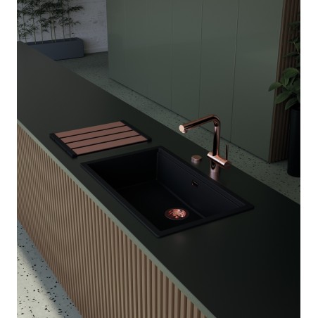 Kuchyňský dřez Schock Kiruna N-100XL Night, spodní montáž