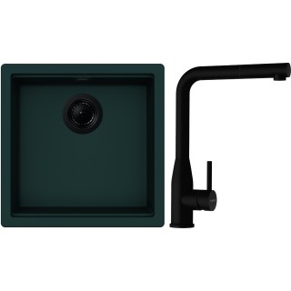 Set Schock S27-16 (dřez Kiruna N-100 Ivy + baterie Keto.120 Puro + komponenty Puro)