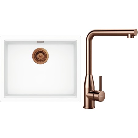 Set Schock S32-14 (dřez Kiruna N-100L Day + baterie Keto Copper brushed)