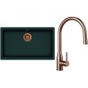 Set Schock S33-9 (dřez Kiruna N-100XL Ivy + baterie Kavus.120 Copper brushed)