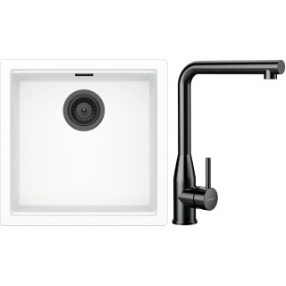 Set Schock S31-15 (dřez Kiruna N-100 Day + baterie Keto Gunmetal brushed + komponenty Gunmetal...