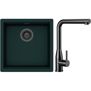 Set Schock S31-20 (dřez Kiruna N-100 Ivy + baterie Keto.120 Gunmetal brushed + komponenty...