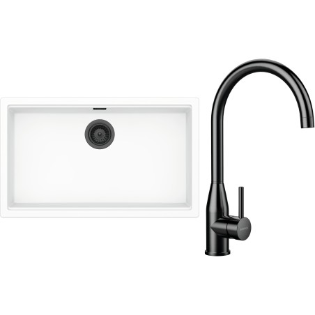 Set Schock S33-5 (dřez Kiruna N-100XL Day + baterie Kavus Gunmetal brushed)