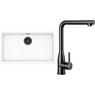 Set Schock S33-15 (dřez Kiruna N-100XL Day + baterie Keto Gunmetal brushed + komponenty Gunmetal...