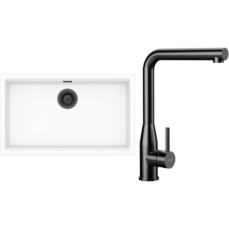 Set Schock S33-20 (dřez Kiruna N-100XL Day + baterie Keto.120 Gunmetal brushed)