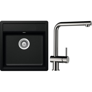 Set Schock S10-3 (dřez Mono N-100S Magma + baterie Epos Nerezový vzhled)