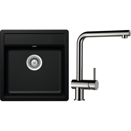 Set Schock S10-3 (dřez Mono N-100S Magma + baterie Epos Nerezový vzhled)