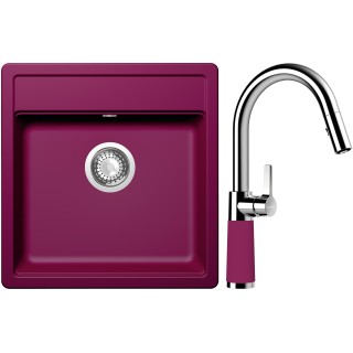 Set Schock S10-7 (dřez Mono N-100S Berry + baterie SC-520.120 Berry)