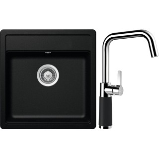 Set Schock S10-8 (dřez Mono N-100S Magma + baterie SC-530 Magma)