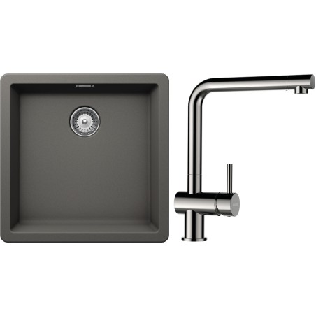 Set Schock S11-3 (dřez Greenwich N-100 Silverstone + baterie Epos Nerezový vzhled)