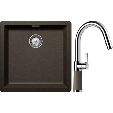 Set Schock S11-7 (dřez Greenwich N-100 Bronze + baterie SC-520.120 Bronze)