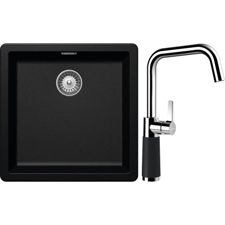 Set Schock S11-8 (dřez Greenwich N-100 Magma + baterie SC-530 Magma)