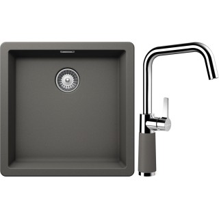 Set Schock S11-8 (dřez Greenwich N-100 Silverstone + baterie SC-530 Silverstone)