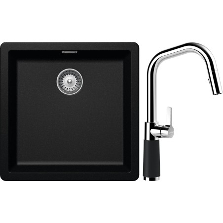 Set Schock S11-9 (dřez Greenwich N-100 Magma + baterie SC-530.120 Magma)